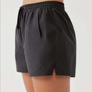 Black Outdoor Voices Doing Things shorts